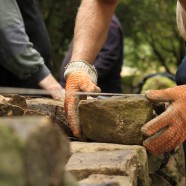 Dry stone walling workshop at Yorkshire Sculpture Park