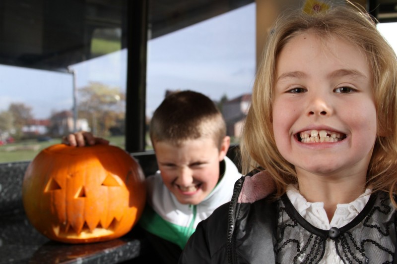 HALE health action local engagement PR photography Children smiling on a bus