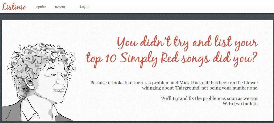 Animals and Mick Hucknall hang out at Listinio