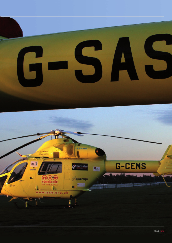 Photography for Yorkshire Air Ambulance’s annual report
