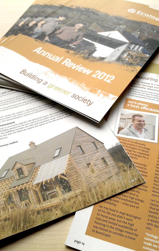 Photography featured in Ecology Building Society’s annual report